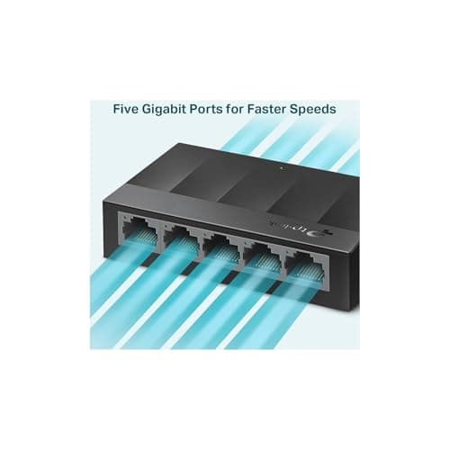 TP-Link Litewave 5 Port Gigabit Ethernet Switch | Desktop Ethernet Splitter | Unshielded Network Switch | Plug & Play | Fanless Quiet | Unmanaged (LS1005G) — view 2