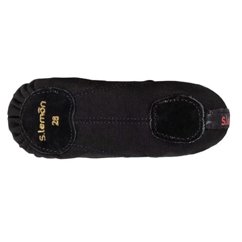 s.lemon Ballet Shoe,Cotton Canvas Split Sole Yoga Gymnastics Ballet Dance Slipper for Kids Women TLK Black 42 — view 3