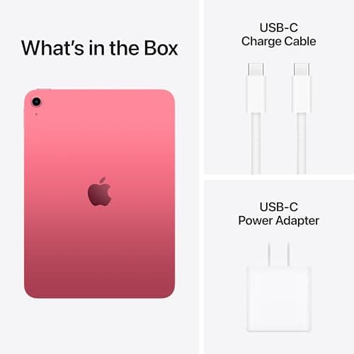 Apple iPad 11-inch: A16 chip, 11-inch Model, Liquid Retina Display, 128GB, Wi-Fi 6, 12MP Front/12MP Back Camera, Touch ID, All-Day Battery Life — Pink — view 6