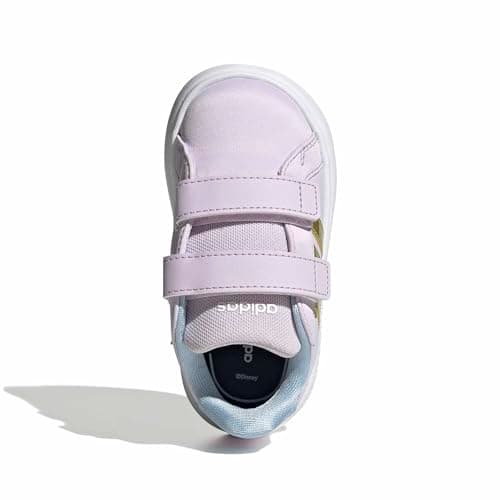 adidas Unisex-Baby Grand Court Elsa I, Ice Lavender/Gold Metallic/Blue, 8.5 — view 2