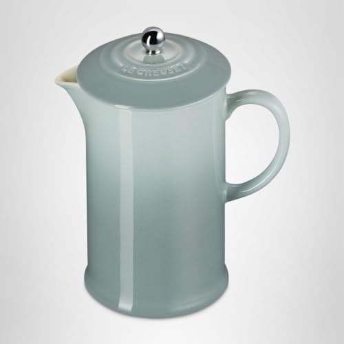Le Creuset Stoneware French Press, 34 oz., Sea Salt — view 6