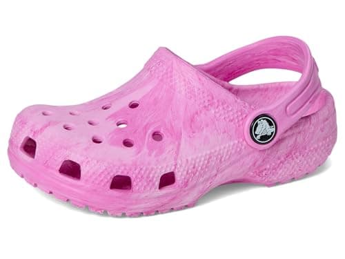Crocs Unisex Kid Classic Marbled Tie-Dye Clogs (Toddler) Pink Swirl 10 Toddler Medium — view 6