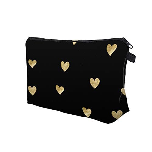 LOOMILOO Cosmetic Bag for Women, Adorable Roomy Makeup Bags Travel Water Resistant Toiletry Bag Accessories Organizer Liama Gifts (Hearts 51356) — view 7