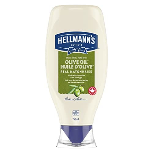 Hellmann's Mayonnaise ideal condiment for sandwiches, salads and burgers Olive Oil with free run eggs and canola oil 750 ml