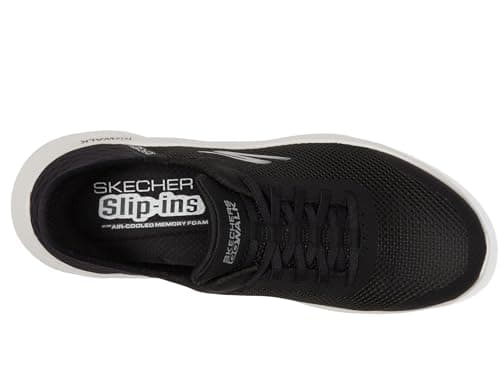 Skechers Women's Go Walk Flex Hands Free Slip-Ins - Grand Entry Sneaker, Black/White, 8 US — view 2