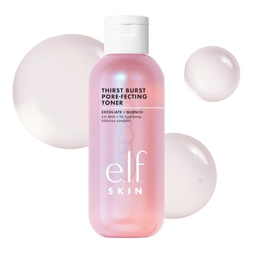 e.l.f. SKIN Thirst Burst Pore-fecting Toner, Hydrating & Exfoliating for Face, Smooths, Plumps & Minimizes Pores, Infused with Salicylic Acid, Vegan & Cruelty-Free
