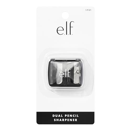 e.l.f. Dual-Pencil Sharpener, 2 Hole Sizes for Eyeliner & Lip Liner, Essential Makeup Tool — view 2