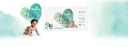 Pampers Diapers Newborn/Size 1 (8-14 lb), Pure Protection Disposable Baby Diapers, Hypoallergenic and Unscented Protection, Super Pack (Old Version), Size 1, 74 Count — view 5