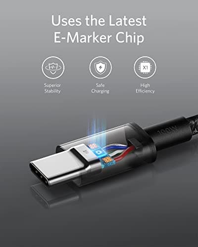 Anker USB C to USB C Cable (6FT, 2Pack), 100W USB C Charger Cord Fast Charging for iPhone 17/16 Series,MacBook Pro 2020,Pixel and More — view 2
