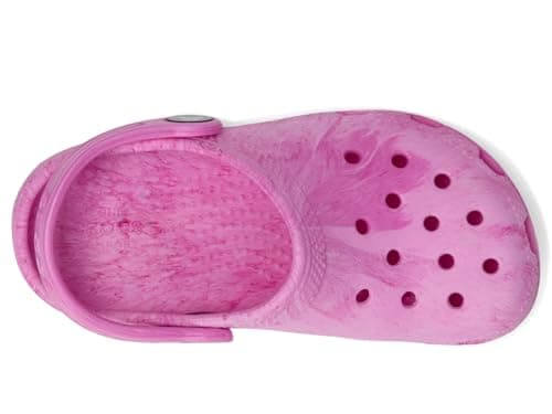 Crocs Unisex Kid Classic Marbled Tie-Dye Clogs (Toddler) Pink Swirl 10 Toddler Medium