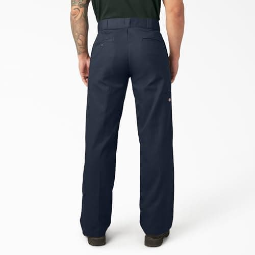 Dickies Men's Loose Fit Double Knee Twill Work Pant, Dark Navy, 32W x 34L — view 2