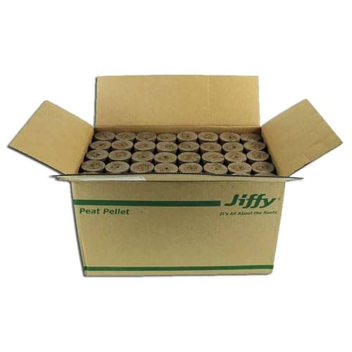 Jiffy-7 The Original 100% Peat Pellets, Propagating Seeds and Cuttings Or Tissue Culture for Stronger Roots, Biodegradable Net. Product of Canada. 100 Pellets (42mm) — view 4