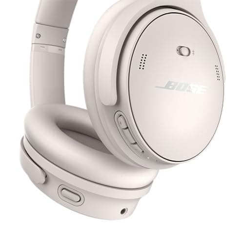 Bose QuietComfort Headphones - Wireless Bluetooth Headphones, Active Over Ear Noise Cancelling and Mic, USB-C Charging, Deep Bass, Up to 24 Hours of Playtime, White Smoke — view 5
