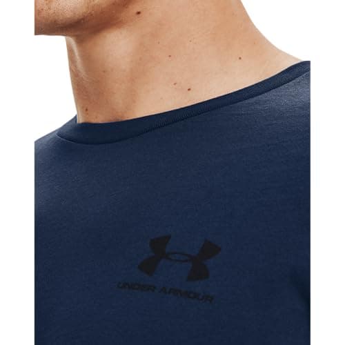 Under Armour Men's Sportstyle Colorblock T-Shirt, Navy, X-Large — view 7