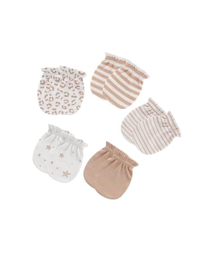 ZAVBABY Baby Boy Hats Mittens and Socks Set Cotton Newborn Girl Hat Glove 0-6 Month — view 4