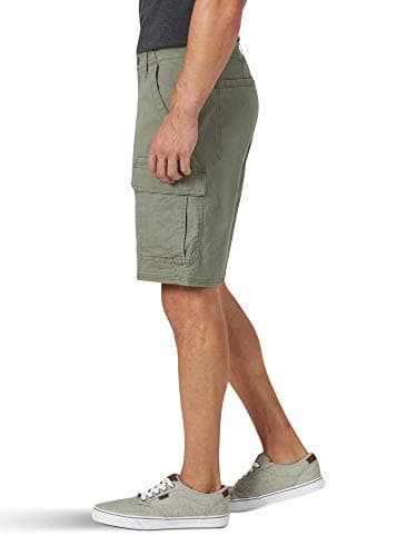 Wrangler Authentics Men's Classic Cargo Stretch Short, Dusty Olive, 36 — view 2