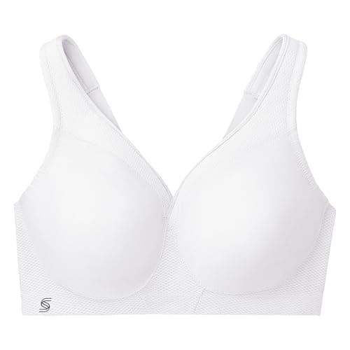 Glamorise Women's Full-Figure Sports Bra, White, 44DD — view 3