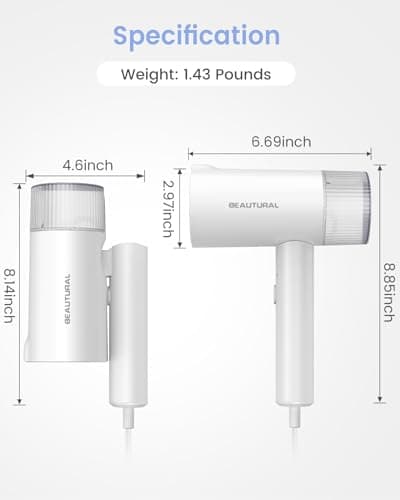 BEAUTURAL Travel Steamer for Clothes, Portable and Handheld, 1000 Watts — view 6