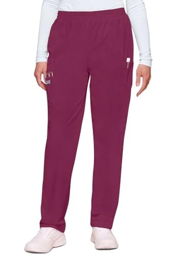 Cherokee Women's Workwear Scrubs Pull-On Cargo Pant, Wine, X-Large — view 5