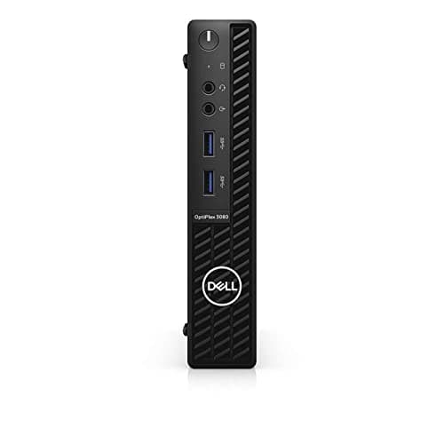 Dell Optiplex 3080 Micro (16GB, 512GB SSD, i3-10100T 2.40GHz) Win11P, Black (Renewed)