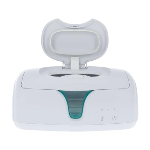 Dr. Talbot's Baby Wipe Warmer & Dispenser - Easy Open Lid, Weighted Warming Plate & Clear View Window - New Parent Essential