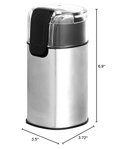 Amazon Basics Fast Electric Coffee Grinder for Home Use, Easy to Use Coffee Bean and Spice Grinder with Heavy-Duty Stainless Steel Grind Blades — view 5