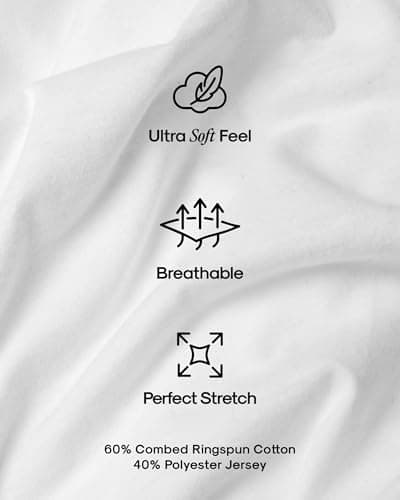 True Classic Mens T-Shirts – Short Sleeve Crew Neck T Shirts for Man, Cotton Blend Novelty Tshirt for Men, T-Shirt Homme, Pack of 4, Essentials, M — view 5