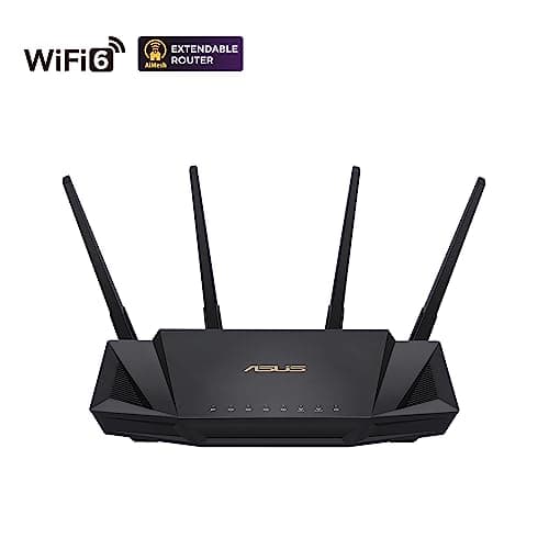 ASUS RT-AX3000 Ultra-Fast Dual Band Gigabit Wireless Router - Next Gen WiFi 6, Adaptive QoS, and AiProtection by Trend Micro | 1x WAN, 4X 1G LAN, 1x USB 3.0 - AiMesh Compatible — view 9
