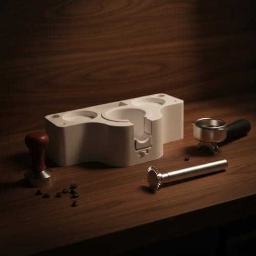 rockible Coffee Pressing Station Matte Coffee Pressing Station with Slots Easy-to-Clean Organizer for Kitchen, Black — view 2