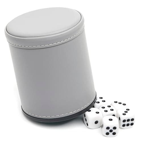 TUZAMA Felt Lined Professional Dice Cup - with 6 Dices Quiet for Yahtzee Game — view 4