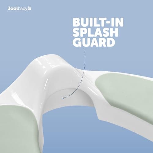 Jool Baby Potty Training Seat for Boys and Girls with Handles, Fits Round & Oval Toilets, Non-Slip with Splash Guard, Includes Free Storage Hook (Sage) — view 3