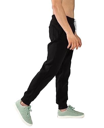 Southpole Men's Big-Tall Big and Tall Active Basic Jogger Fleece Pants, Black, 4X/Big — view 4