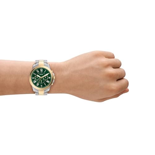Fossil Men's Watch, Grant Quartz Two-Tone Stainless Steel Chronograph Watch for Men — view 5