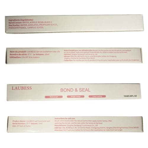 Lash Bond and Seal Eyelash Glue Lash Glue Waterproof Lash Cluster Glue LAUBESS Eyelash Bond and Seal Long Lasting 10ml — view 4