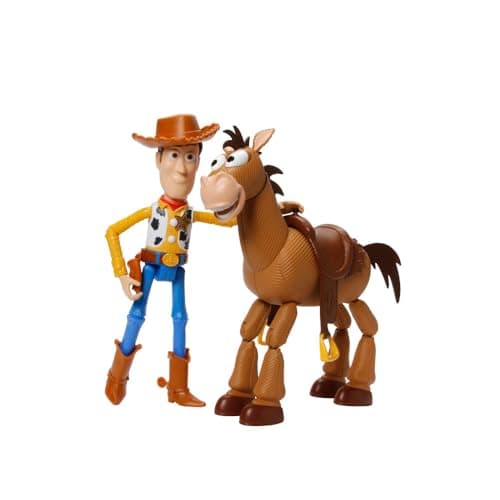 Mattel Disney Pixar's Toy Story 4 Woody and Bullseye 2-Character Pack, Movie-inspired Relative-Scale for Storytelling Play — view 3