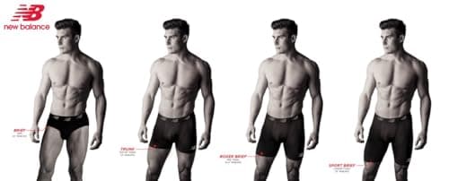 New Balance Men's Performance Boxer Briefs with Fly, Breathable Stretch Underwear, Moisture Wicking, Soft Waistband (3 Pack) - Black/Steel/Bolt Black Ghost Camo, Medium — view 5