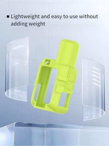 Case for Garmin inReach Mini 3/Mini 3 Plus WUNIAK Soft Silicone Protective Portable Scratch Shock Resistant Shell Case with Screen Protecto,Fluorescent Green — view 2