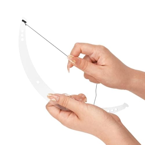 TIKODIDA Bow-shape Acrylic Brow Tool for Long-lasting Makeup with Eyebrow Tattoo Ruler Compatible — view 3