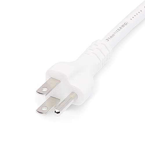 Amazon Basics Extension Cord, 3 Prong Outlet Extender, Indoor, 13 Amps, 125V, 6 Ft, White — view 3