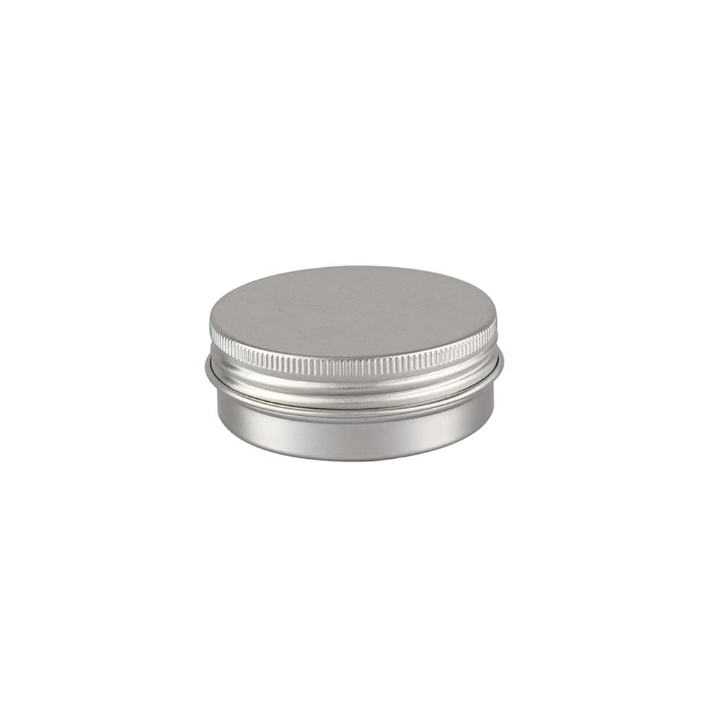 10 Piezas Tarros de Aluminio con Tapa Rosca 40ml, Plata Tarros de Aluminio Vacíos Redondo para Contenedor De Cosméticos Cremas Caja de almacenaje con 5 Espátula y 1 Etiqueta — view 3