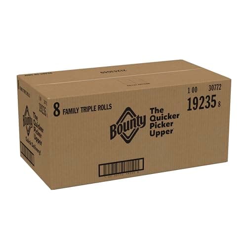 Bounty Quick-Size Paper Towels, White, 8 Family Triple Rolls = 27 Regular Rolls — view 12