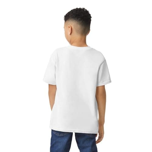 Gildan Youth Heavy Cotton T-Shirt, Style G5000B, 2-Pack, White, Medium — view 4