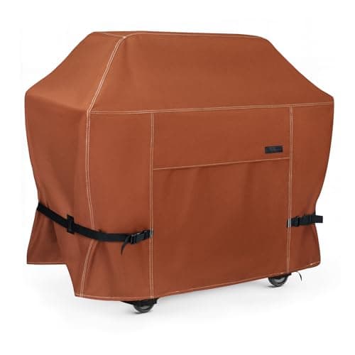 NettyPro Grill Cover Heavy Duty Waterproof 72 inch, Outdoor 3-5 Burners Gas BBQ Cover for Outside Weber, Char-Broil, Brinkmann, Nexgrill Large Barbecue, Black
