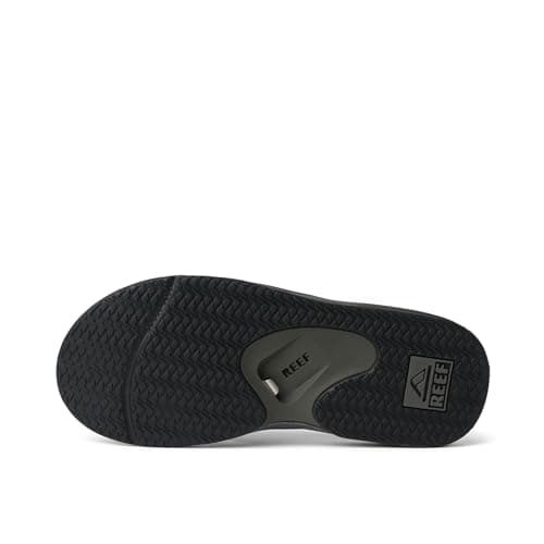 Reef Fanning Mens Bottle Opener Flip Flop, Arch Support, Durable Outsole, Water Friendly, Grey/Black, 10 — view 5