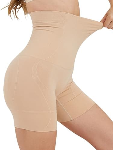 DIGZ Shapewear Women Tummy Control Underwear,High Waisted Shapewear Shorts Butt Lifting Underwear,Seamless Postpartum Underwear Beige — view 6