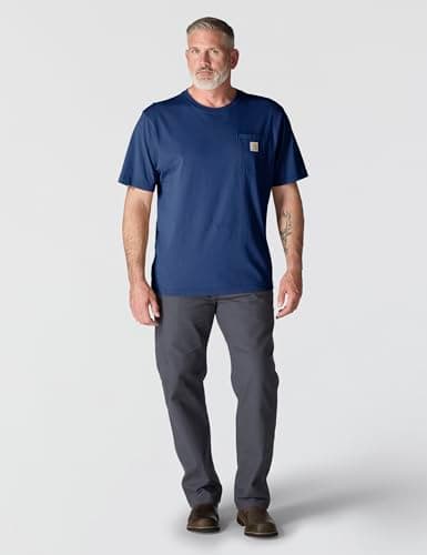 Carhartt Men's Loose Fit Heavyweight Short-Sleeve Pocket T-Shirt (Also Available in Big & Tall), Lakeshore, XX-Large — view 2