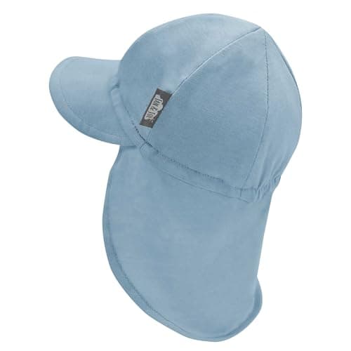Jan & Jul Cap for Baby Boy Girl, Extra Sun Protection with Neck Flap (Stormy Blue, Size M: 6-24m) — view 2