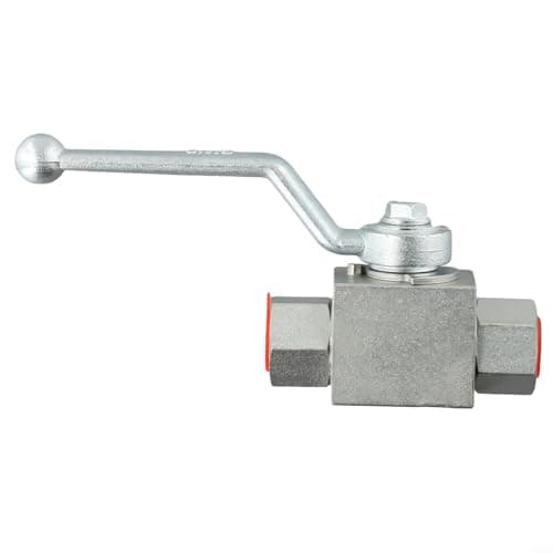 Hydraulic 2-Way High-Pressure Ball Valve, 500 Bar (7250 PSI) Working Pressure, Carbon Steel Body with Internal Thread, Nitrile Acetal Sealing, Manual(G1/4) — view 5