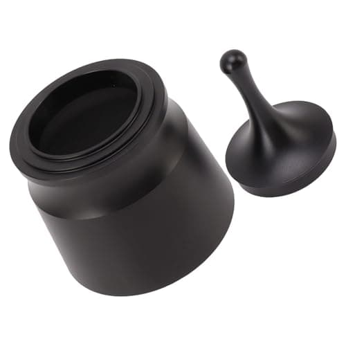 Black Aluminum Alloy Coffee Powder Picker, Large Capacity, Wear-Resistant, Coffee Dosing Ring Press for Home, Milk Tea Stores, Coffee Shops — view 8