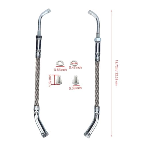 RASTKY Ice Scratchers Kit Enhanced Traction for Snowmobile Fit for Track Height 2-1/2 Ice Scratchers Replacement Set for All Snowmobiles Equipped with Reverse and Non Reverse Gears (Metal Silver) — view 7